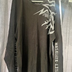 Harley Davidson long sleeve fleece,